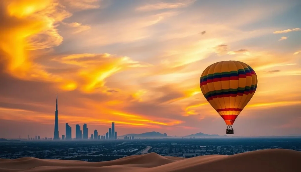 Esperienza da sogno del tour in mongolfiera a Dubai