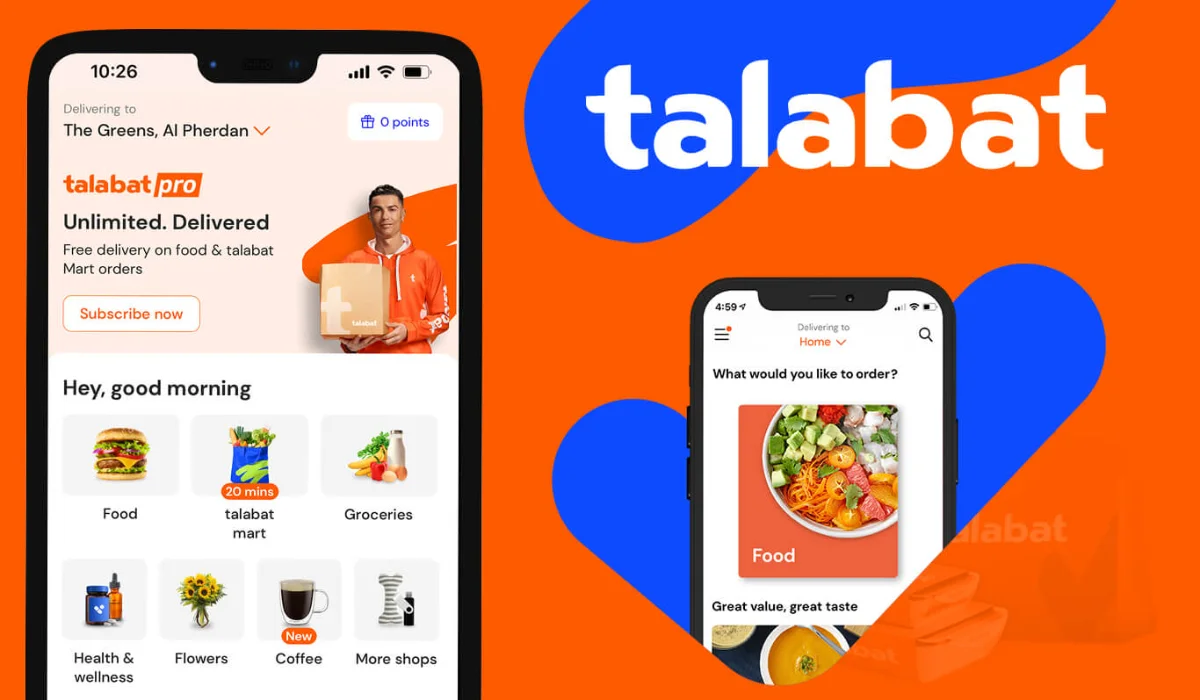 Die Talabat-App für die Online-Bestellung von Essen