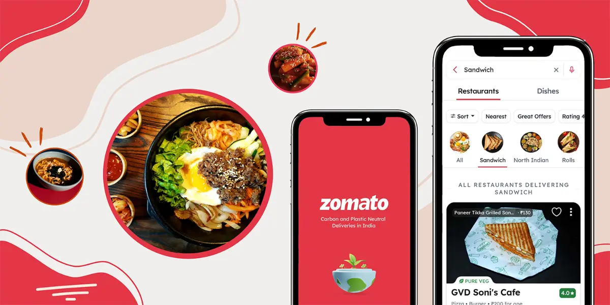 Die Zomato-App zur Vorstellung der besten Restaurants und Cafés