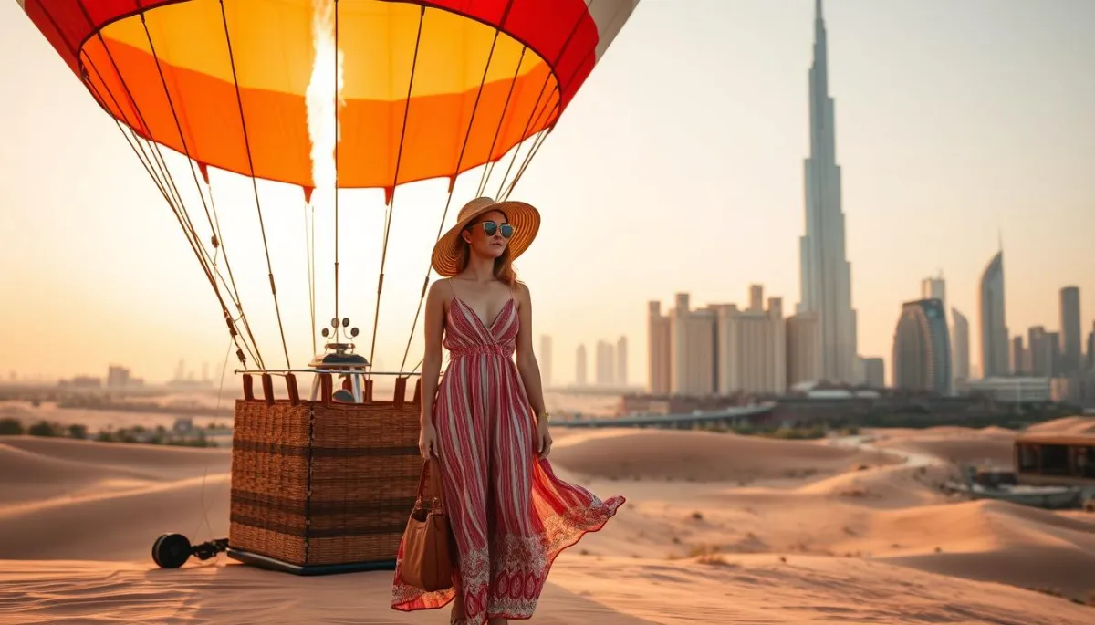 Differenze tra il tour standard e VIP in mongolfiera a Dubai