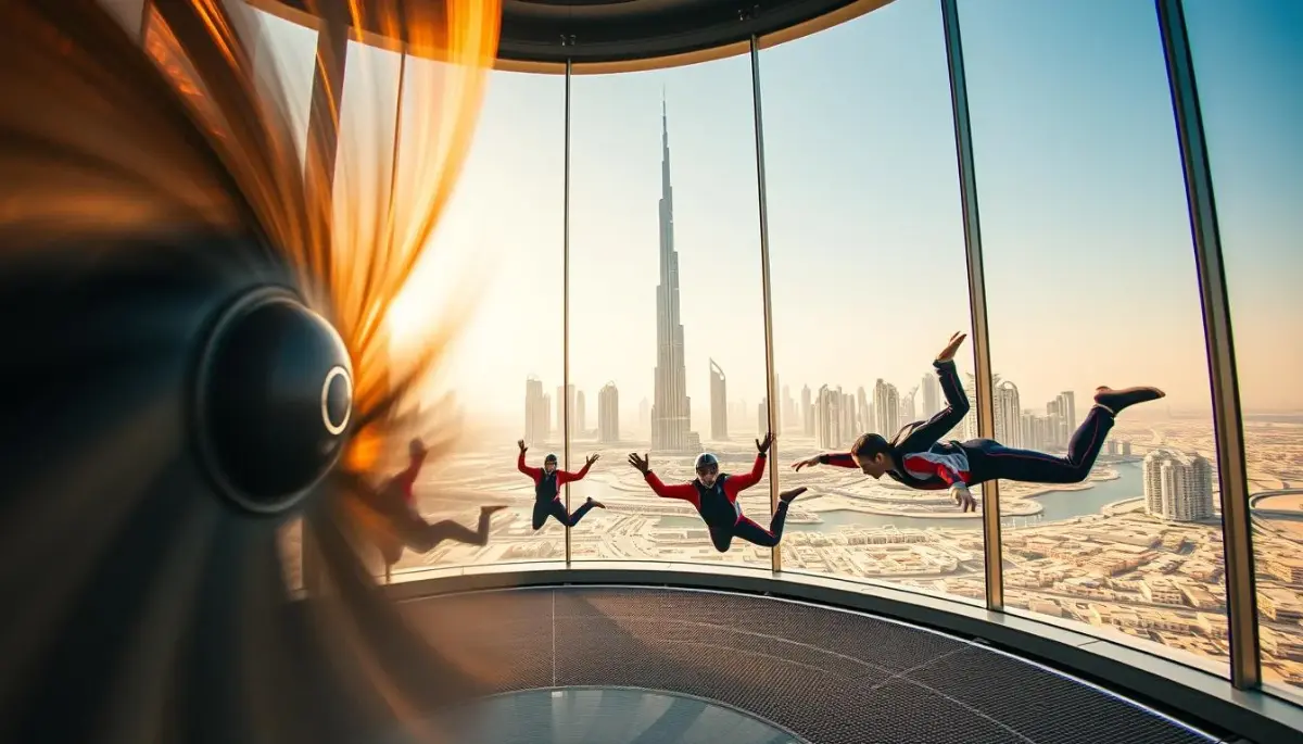 Tunnel mit Wind in Dubai